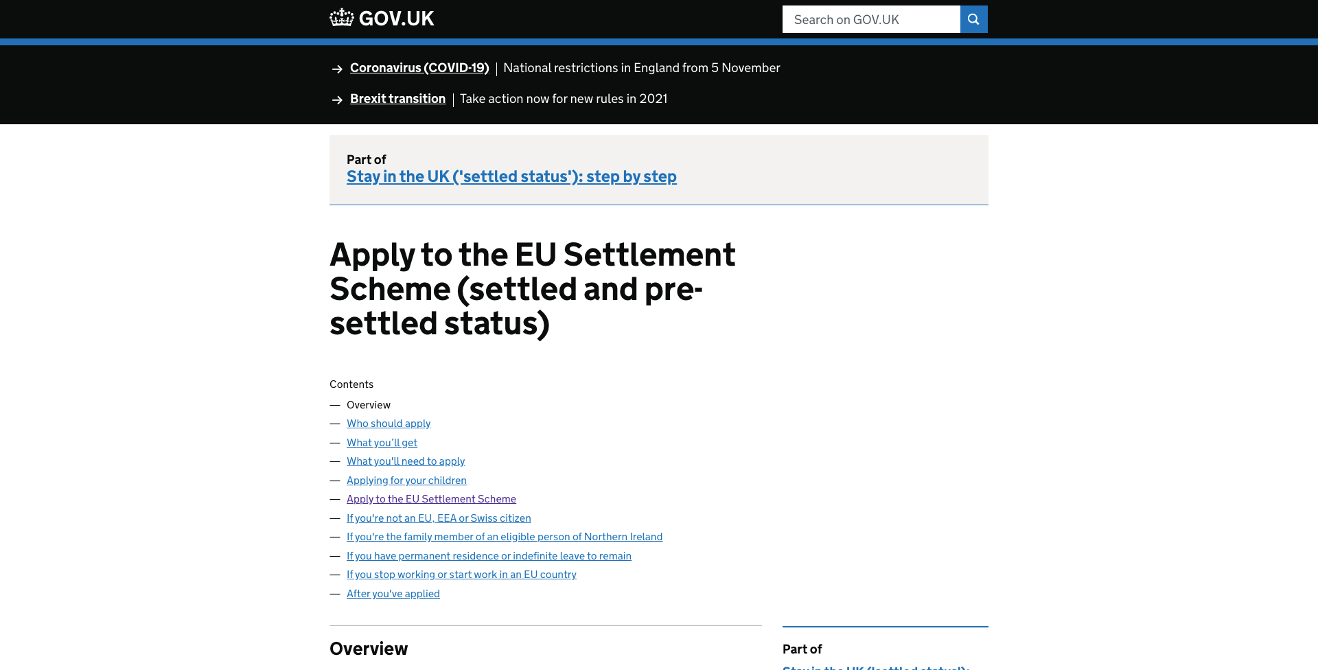 Como aplicar para o EU Settlement Scheme