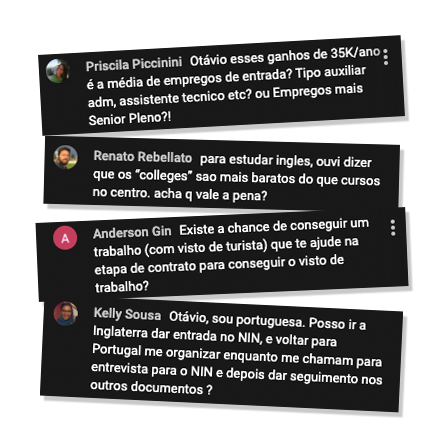 Inscrições - Projeto Inglaterra Inscrições - Projeto Inglaterra